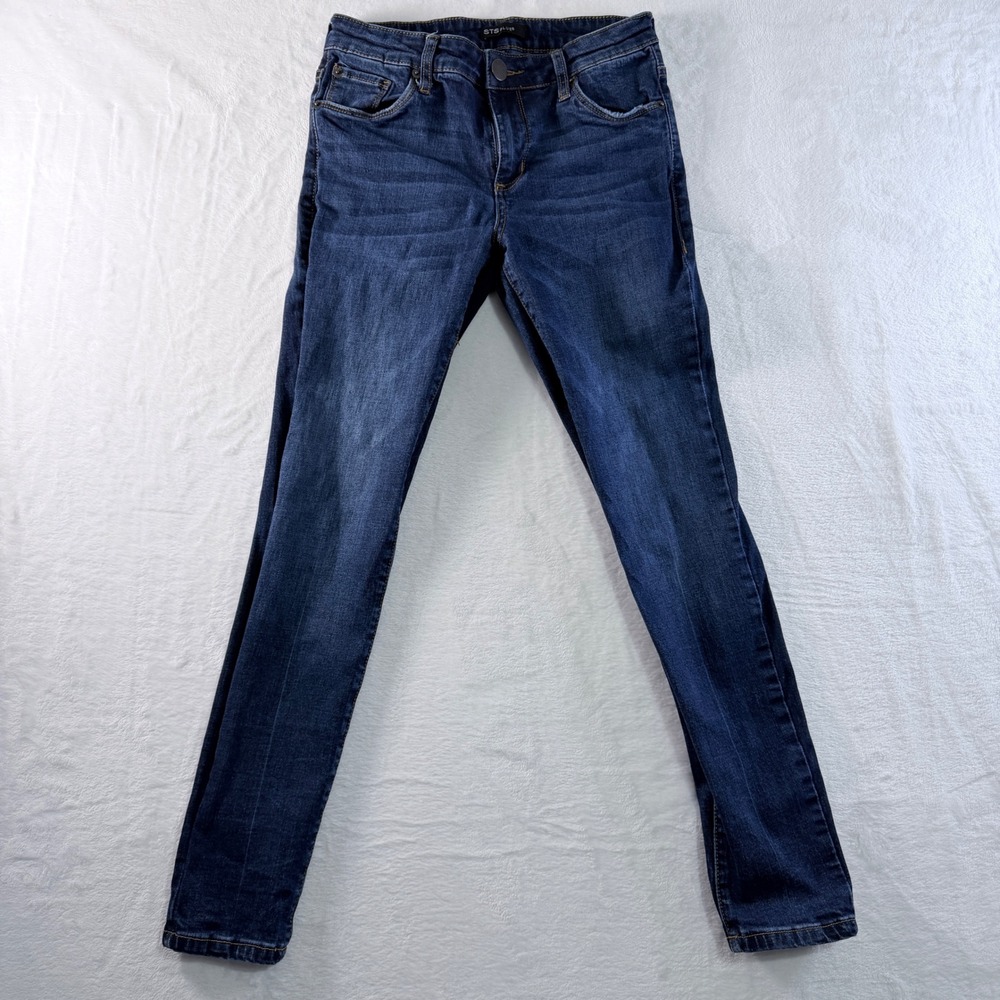 STS Blue Skinny Jeans Dark Wash Whiskering SP2048JB Size 26